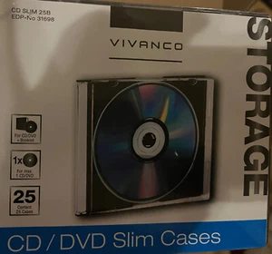 Vivanco CD/DVD Hüllen 25 Stück - NEU - Bild 1 von 4