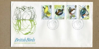 GREAT BRITAIN. 10,11.1/2, 13, 15p Water Birds 1-16 -1980 First Day Cover FDC - Image 1 of 2
