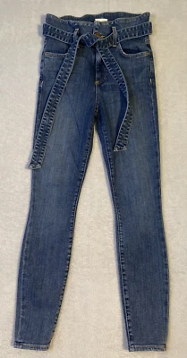 Обтягивающие джинсы Alice and Olivia в хорошем бумажном пакете на талии размер 24 дюйма озорные, но красивые - Изображение 1 из 4