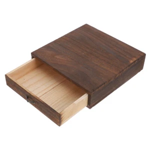 Massivholz -Lagerschublade Schreibtisch Organizer Desktop -Speicherschrank - Bild 1 von 12