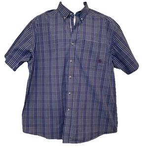 Ariat Pro Series Men’s XL Short Sleeve Button Down Shirt Rodeo Western - Picture 1 of 17