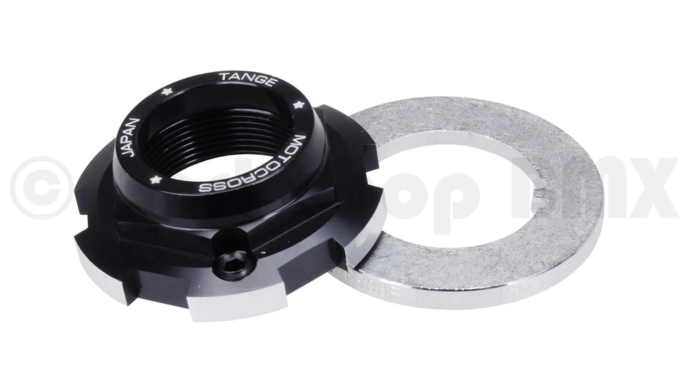 Tange-Seiki LP-440 1" 螺纹自行车耳机锁 - 黑色 — 第 1/1 张图片