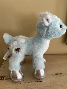Ganz Blue Winter Fawn Webkinz Plush NO Code Silver Feet Soft Stuffed Baby Deer - Picture 1 of 13