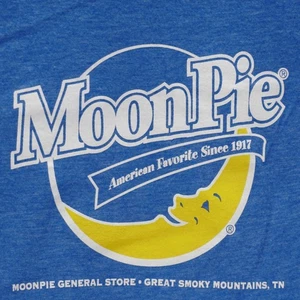 DAMEN MOON PIE GENERAL STORE T-SHIRT TEE BLAU SMOKY MOUNTAINS TN PIGEON FORGE M - Bild 1 von 6