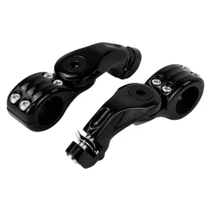 1-1/4" Highway Bar Foot Pegs Brackets For BMW / Triumph / Bobber / Scooter / ATV - Picture 1 of 7