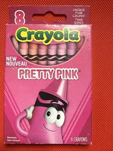 Crayola Buntstifte 8er Pack Pretty Pink von 2013 Walmart Style # 52-2155 Neu in Verpackung - Bild 1 von 2