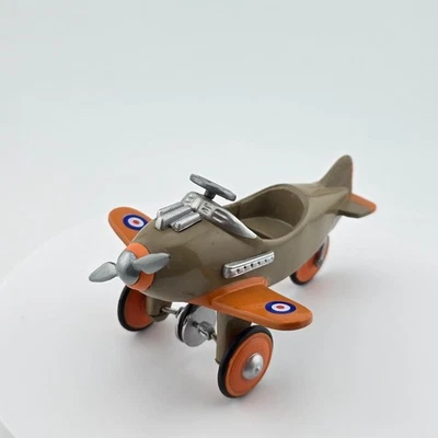 Dollhouse Miniature Metal Pedal Plane Vintage-Style Toy Aircraft Vehicle Retro - Image 1 of 4