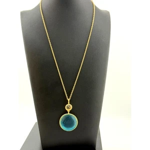 Michael Vincent Michaud 18K Gold Plated Bubble Drops Pendant Necklace - Picture 1 of 3