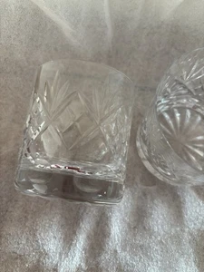 2 Royal Doulton Crystal 'Georgian Pattern' Whisky 9oz Rummer glasses - Picture 1 of 5