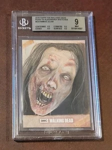 2018 Topps The Walking Dead 1/1 ARTIST SKETCH by MOHAMMED JILANI - BGS 9 MINT  - Picture 1 of 3