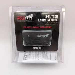 NEW Mighty Mule MMT103 3-Button Entry Remote Transmitter Garage Gate Door Opener - Picture 1 of 3