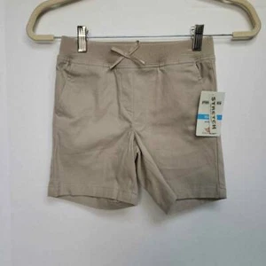 Dockers Girls Khaki Bermuda Shorts Beige Knit Waist Pockets Stretch Sz 7 NWT - Picture 1 of 9