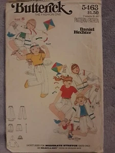 Vintage Schnittmuster Butterick # 5463 Daniel Hechter Kinder 4 ungeschnitten - Bild 1 von 3
