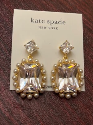 Collar Pendiente Kate Spade Victoria Fresco Squeeze Ramo Pavé Oro $48-$98 Nuevo con Etiquetas Foto 1 de 4