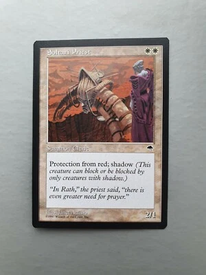 Soltari Priest, MTG Tempest (1997) Uncommon White Creature VNM  - Image 1 of 2