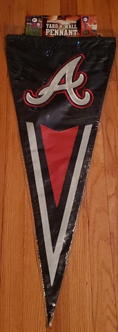 Atlanta Braves Baseball Embroidered Yard Wall Pennant Flag Man Cave MLB Quality Cover