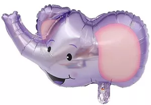 23" Elephant Head shape Balloon Animal Mylar Foil Gifts Birthday Party Supplies - Picture 1 of 1