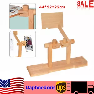 Adjustable Embroidery Lap Stand Cross Stitch Rack Wood Frame Needlework Tool - Picture 1 of 13