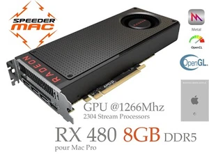  AMD RADEON RX 480 8GB Ram DDR5 BOOTSCREEN Mac Pro Mojave/Monterey/Sequoia - Bild 1 von 5