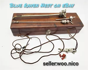 Vintage Medical Surgical Cystoscope Case Set Oddities Examination Collectible  - Picture 1 of 19