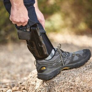 Galco AG653B Ankle Glove Ankle Holster – fits S&W M&P Shield, Left Draw