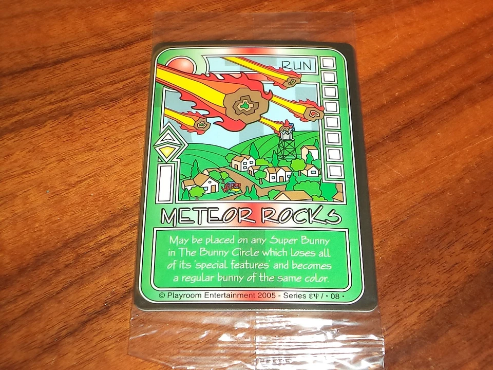 Cartão promocional Meteor Rocks Killer Bunnies Quest for the Magic Carrot novo! - Imagem 1 de 1