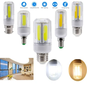 LED Corn COB Light Bulb E26 E27 E14 E12 B22 12W 16W Daylight Low Heat White Lamp - Picture 1 of 17