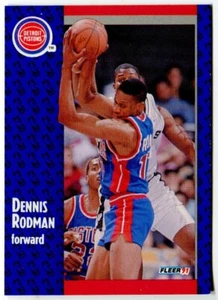 1991-92 Fleer #63 Dennis Rodman Detroit Pistons - Bild 1 von 2