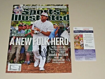 Bubba Watson signed 2012 Masters Sports Illustrated Magazine JSA PGA Tour Golf  - Image 1 of 3