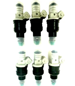 OEM BOSCH Set of (6) Fuel Injectors 0280150414= FJ749 92-95 BMW 320i Germany - Bild 1 von 6