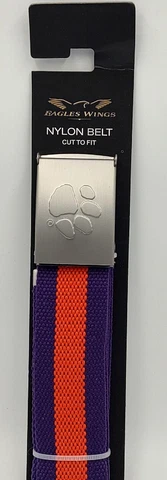 Eagles Wings NCAA Clemson  College Football Nylon Fabric Cut to Fit Belt 32-50" Cover