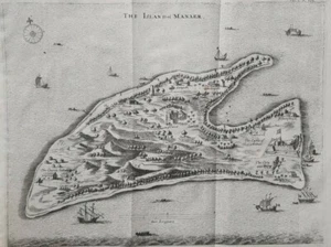 Ceylon, Ceilan, Sri Lanka INDONESIA, Map Nieuhof. Baldaeus Island of Manaer - Picture 1 of 12