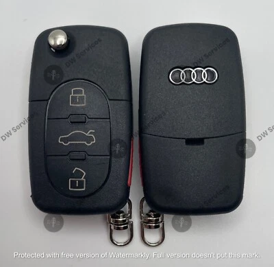 NEW! Audi keyless entry remote FLIP key fob 4D0837231E / 231P/D - MYT8Z0837231 - Image 1 of 4