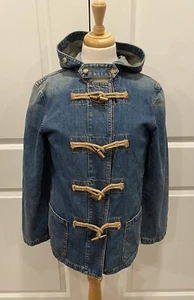 Chaqueta de mezclilla para mujer Lauren Ralph Lauren talla S broche de bombero rara - Imagen 1 de 15