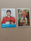 TWO Jake Arrieta Rookie Cards, Topps Chrome #213, Bowmn TOPPS 100 TP25