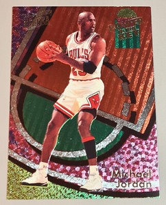 Michael Jordan # 2 of 9 NBA POWER IN THE KEY Fleer Ultra 93-94 Near Mint Vintage