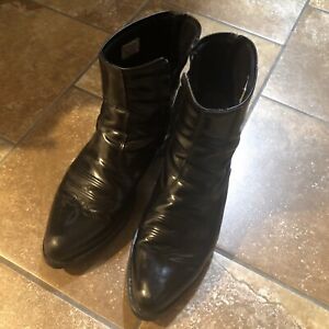 Masterson Boot Co. RB1584 Zip Up Western Boots Black - Mens Size 10.5EW