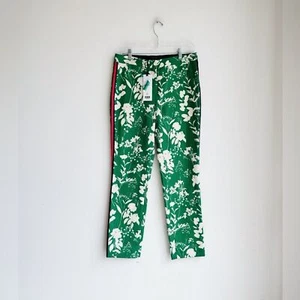 NWT CARLISLE COLLECTION Green Floral Print Pants 6 - Picture 1 of 5