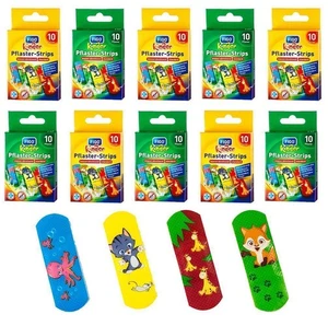 100 Piezas Parche Infantil FIGO Varios Motivos, 10 Packs + 1 Bloc de Cuadernos - Imagen 1 de 7