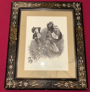 Vintage “ A mystery” Etching By G.M. Dearth - Picture 1 of 5