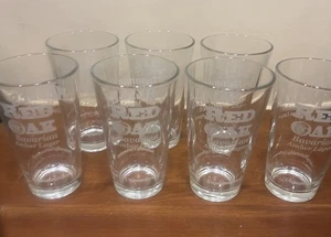 Red Oak Amber Lager Hummin bird Helles Golder Lager Craft Beer Glasses Set Of 7 - Picture 1 of 8