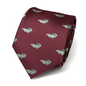 Crocodile Necktie Men Birthday Father’s Day Gift Alligator Tie - Picture 1 of 6