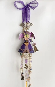 Kirk’s Folly Divine Diva Hexe Halloween Windspiel Ornament Fledermaus JOL 22” RAR - Bild 1 von 18
