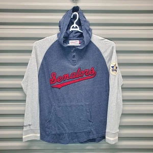 Mitchell Ness Washington Senators Hoodie Mens LARGE 1962  Cooperstown Throwback - Picture 1 of 14