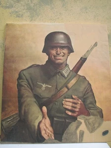 Vintage manifesto G. Boccasile la Germania e' veramente vostra amica anni '40 - Picture 1 of 5
