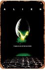 Affiche de film Alien (1979) panneau vintage étain panneau rétro métal 12”x8”
