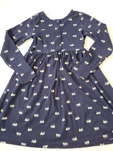 Hanna Andersson Long Sleeve Play Dress size 150 12 blue - Picture 1 of 3