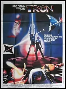 TRON Affiche Cinéma Originale 160x120 cm Movie Poster DISNEY 1982 Jeff Bridges - Imagen 1 de 1