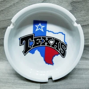 Vintage TEXAS Lone Star State Ashtray Round - Picture 1 of 4