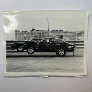 Vtg Photo Vincell Dunsmore Racing Race Car on Track - Picture 1 of 7